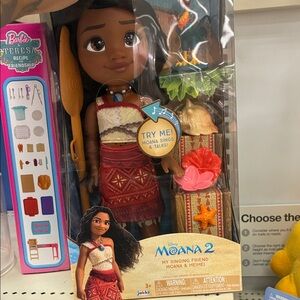 Disney Moana 2 Singing Doll with Red Outfit